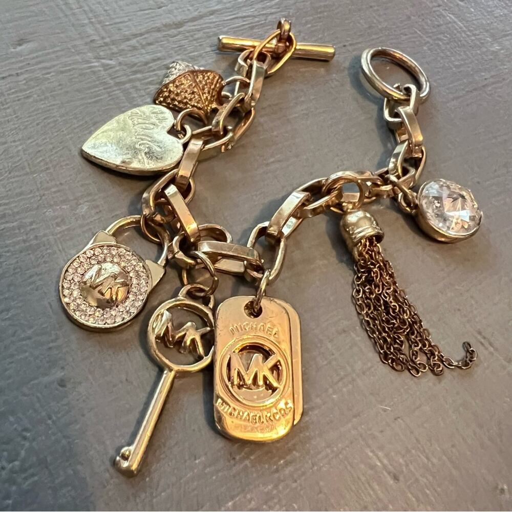 Michael Kors Gold Tone Charm Bracelet - Picture 3 of 7